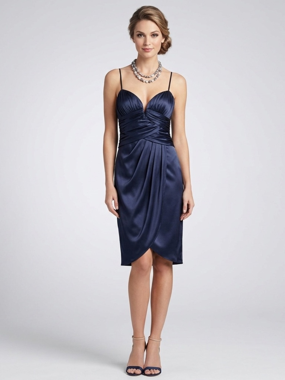Nightway Collection NWT Navy blue dress size medium